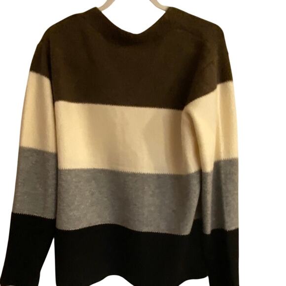 Andree by Unit Color Blocked Cardigan Work Warm Cozy Size 1XL - Picture 3 of 5